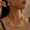 Pearl Necklace Set Bridal Accessories Dress Dinner Versatile Alloy Plating