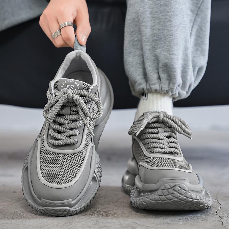 

Популярная мужская сетчатая дышащая повседневная обувь для активного отдыха, нескользящая и износостойкая обувь для бега и альпинизма 44 серый