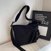 Autumn And Winter Versatile Corduroy Shoulder Messenger Bag Women'S Large-Capacity Canvas College Style Men'S Velvet Class Bag