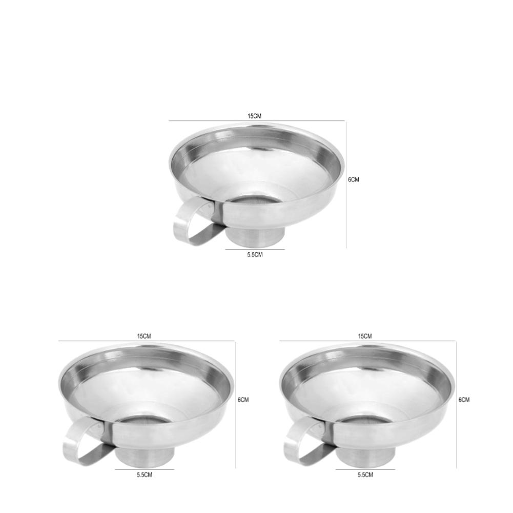 Einmachtrichter aus Edelstahl mit breiter Öffnung, dicker Trichter für Salatdressing, weite Öffnung, Dose für Öl, Wein, Küchenkochwerkzeug