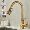 All-Copper 3-in-1 Pull-Out Sink with Hot/Cold Faucet for Kitchen and Vegetable Washing