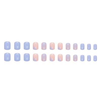 24 Pc  Press On Nails Short Square Fake Nails Cute Designs Glossy False Nails Halloween Nails Cute Full Cover Glue On Nails Stick With 2ml Glue