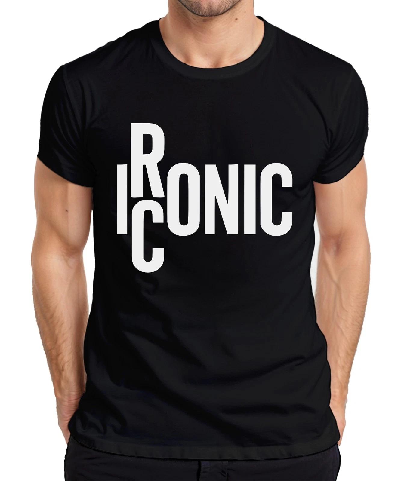 Iconic Schriftzug Statement Urban Minimalistisch Retro Vintage Herren T-Shirt XXL