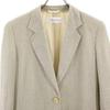 MAX MARA Made in Italy wool and silk blend Herringbone Pattern tailored jacket Women Used