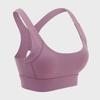 Women's Seamless Sports Bra with Chest Pad: Anti-Sag, Shockproof, Gathered Design for Running & Fitness