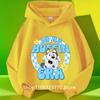 Sudadera con capucha azul de Bluey para niña, Otoño Invierno, Cálida, Suave, Jersey, Cómoda, Prenda superior diaria para niños
