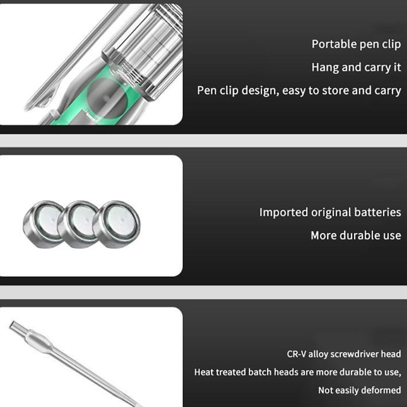 Test Pen Color Double Light Sensor Beep Alarm Electrician Test Broken Zero Fire Wire Detection Pen High Bright Electrician Pen