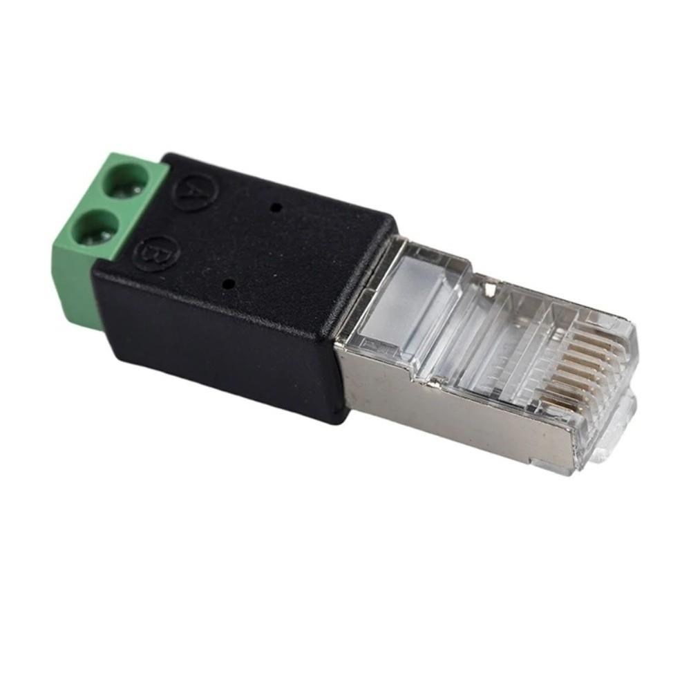 2PIN Terminal RJ45 To RS485 Converter Crystal Head To Terminal Adapter DVR System