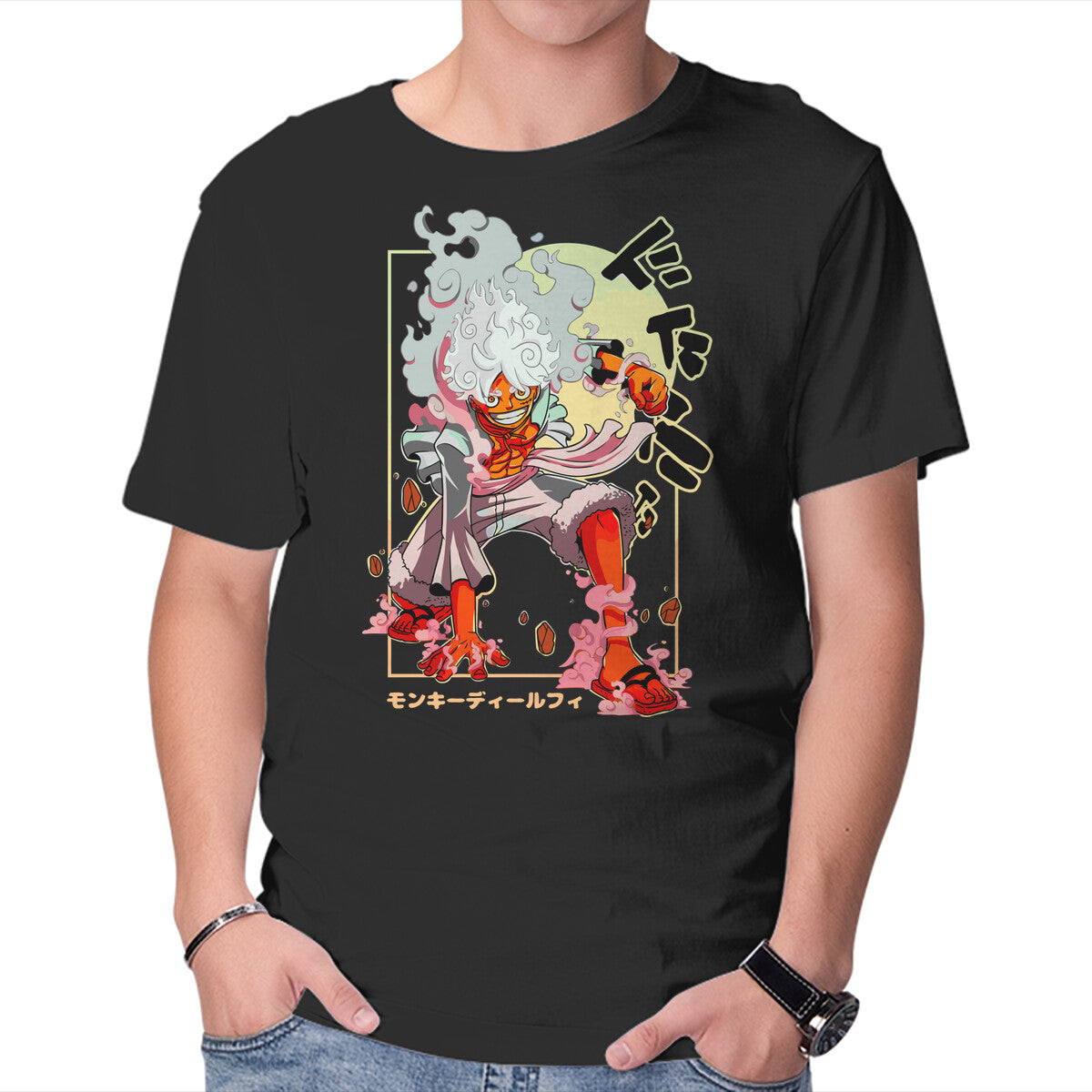 Unisex Crew Neck T-Shirt Pirate King Gear 5 Graphic Short Sleeve Casual Tee XXL