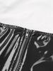 Women Bodycon Lingerie Dress with Garter Clips Patent Leather Bodycon Dress Halter Sleeveless Back Zipper Party Club Dress Clubwear