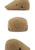 Unisex Spring/Summer Cotton Flat Cap: Retro British Fashion Forward & Casual Beret