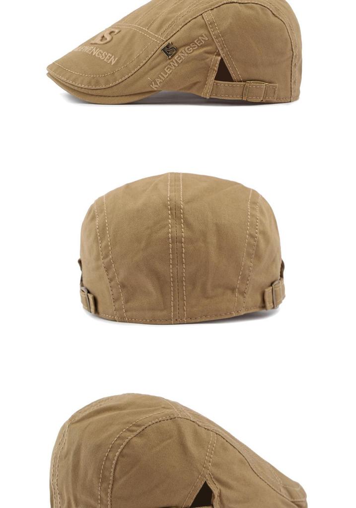 Unisex Spring/Summer Cotton Flat Cap: Retro British Fashion Forward & Casual Beret