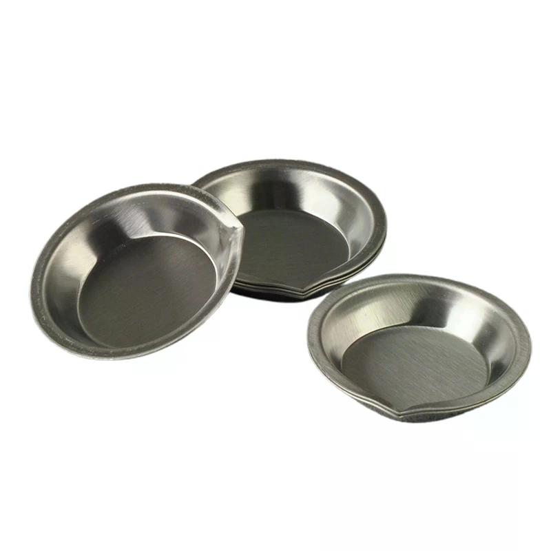 10Pcs Stainless Steel Makeup Palette Small round Paint Trays for Watercolours Artist Mixing Tray Professional & Hobbyist