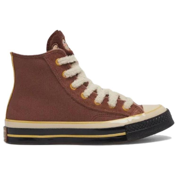 Converse Chuck 70 1970s Soft and Comfortable Versatile Durable High-top Sneakers for Men and Women In Brown