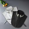 Comfortable Polyester Detachable Collar For Blouses Rhinestones Decorated Accessory Half Shirt Womens Fashion Enhancer