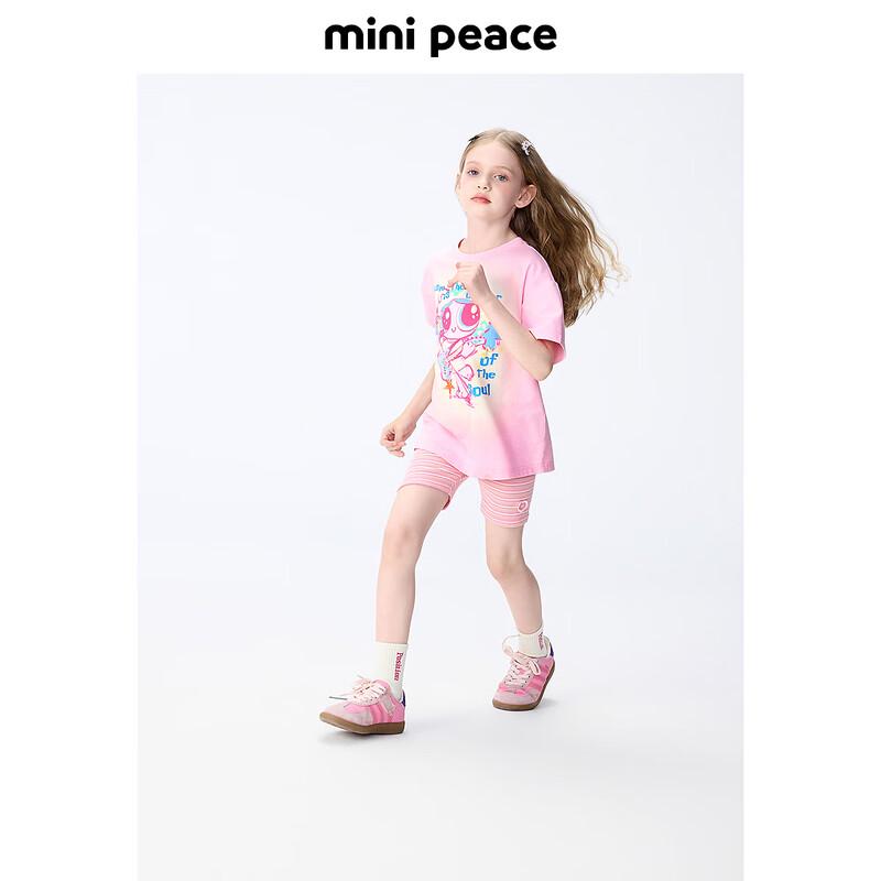 Летние леггинсы-шорты с высокой талией для девочек MiniPeace 130