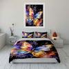 Colorful Butterfly Bedding Set 3pcsGradient Watercolor Insect Art Duvet Cover SetVibrant Floral Background Bed Linen for Home