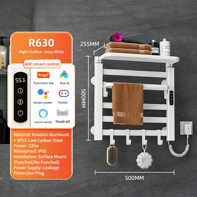 Intelligent Electric Towel Rack Bathroom Constant Temperature Electric Heating Towel Drying Rack Household Towel Storage Rack