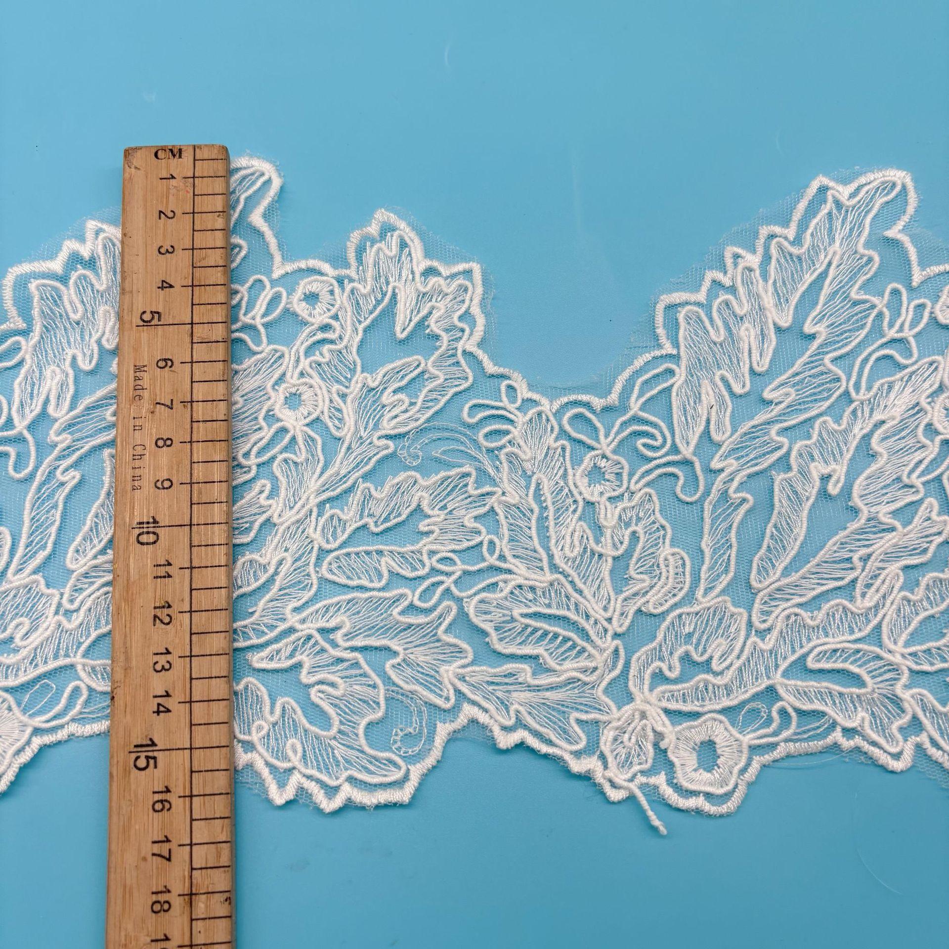 

Веревочный жгут Штрих-код Вышивка Кружево Женское Кружево Лолита Одежда Подол Аксессуары Width 16CM