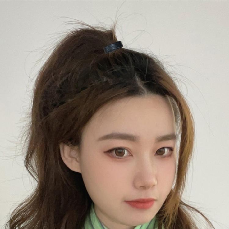 Grains Leather Belt Clip Sophisticated Cowhides Leather Belt Rings Belt Clip Keeper for Professional Attires