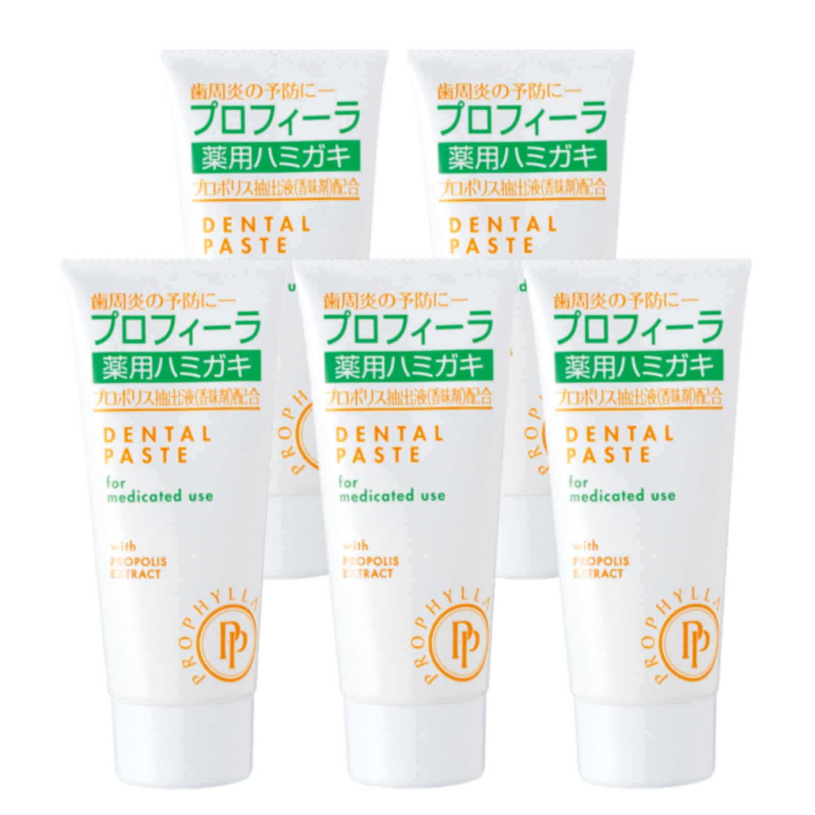 

[Set of 5] Profila Medicated Toothpaste, Propolis, Prevents Periodontitis, Prevents Gingivitis, Prevents Bad Breath, 100g x 5 Bottles [Quasi-drug]