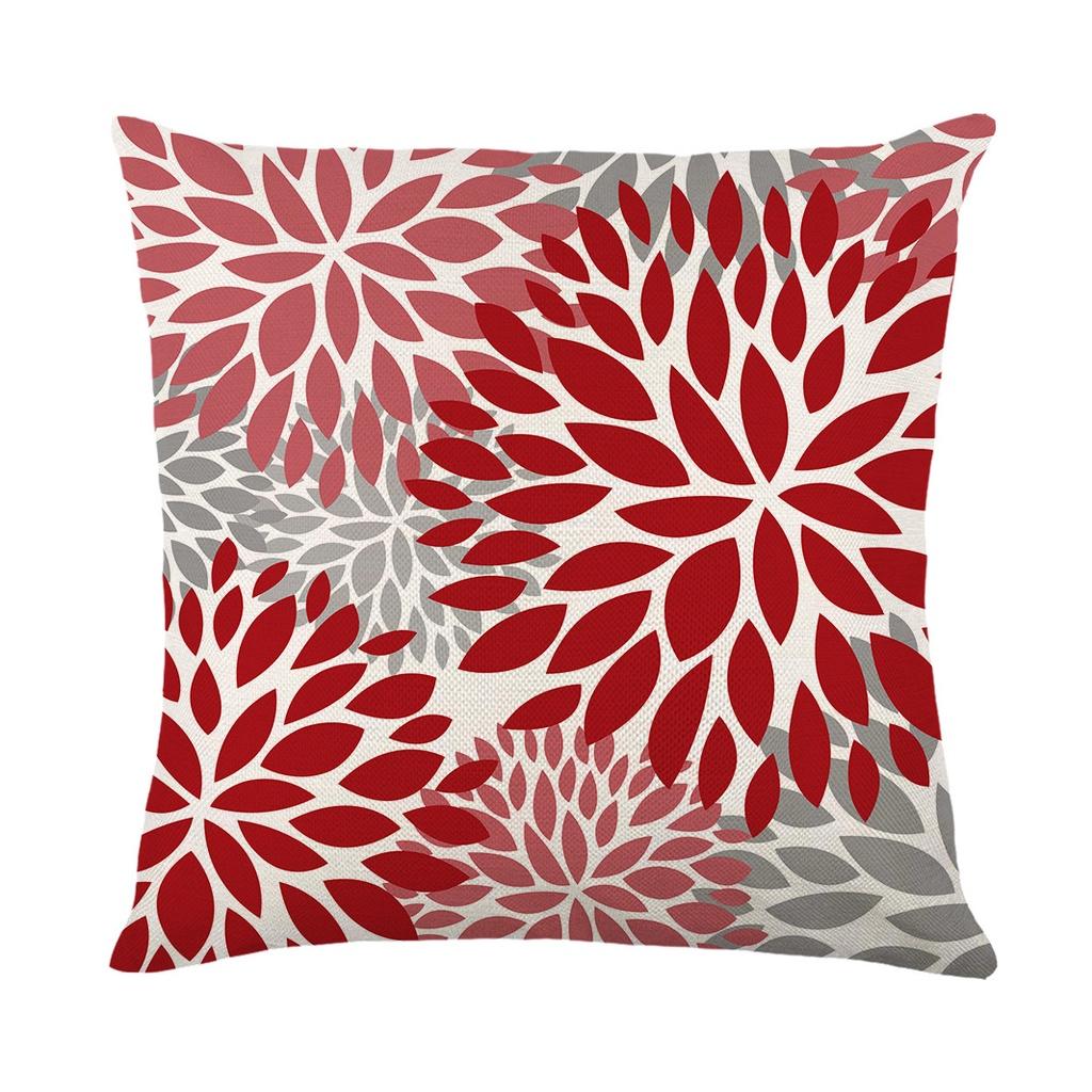 Elegant Waterproof Flower Printed Cushion Cover With Oilproof And Dustproof Features For Stylish Home Decor