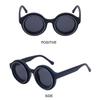 Punk Round Frame Sun Glasses Luxury Hip Hop Shades Trendy Steampunk Sunglasses  for Women & Men