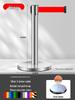Retractable Queue Barrier Post with Belt