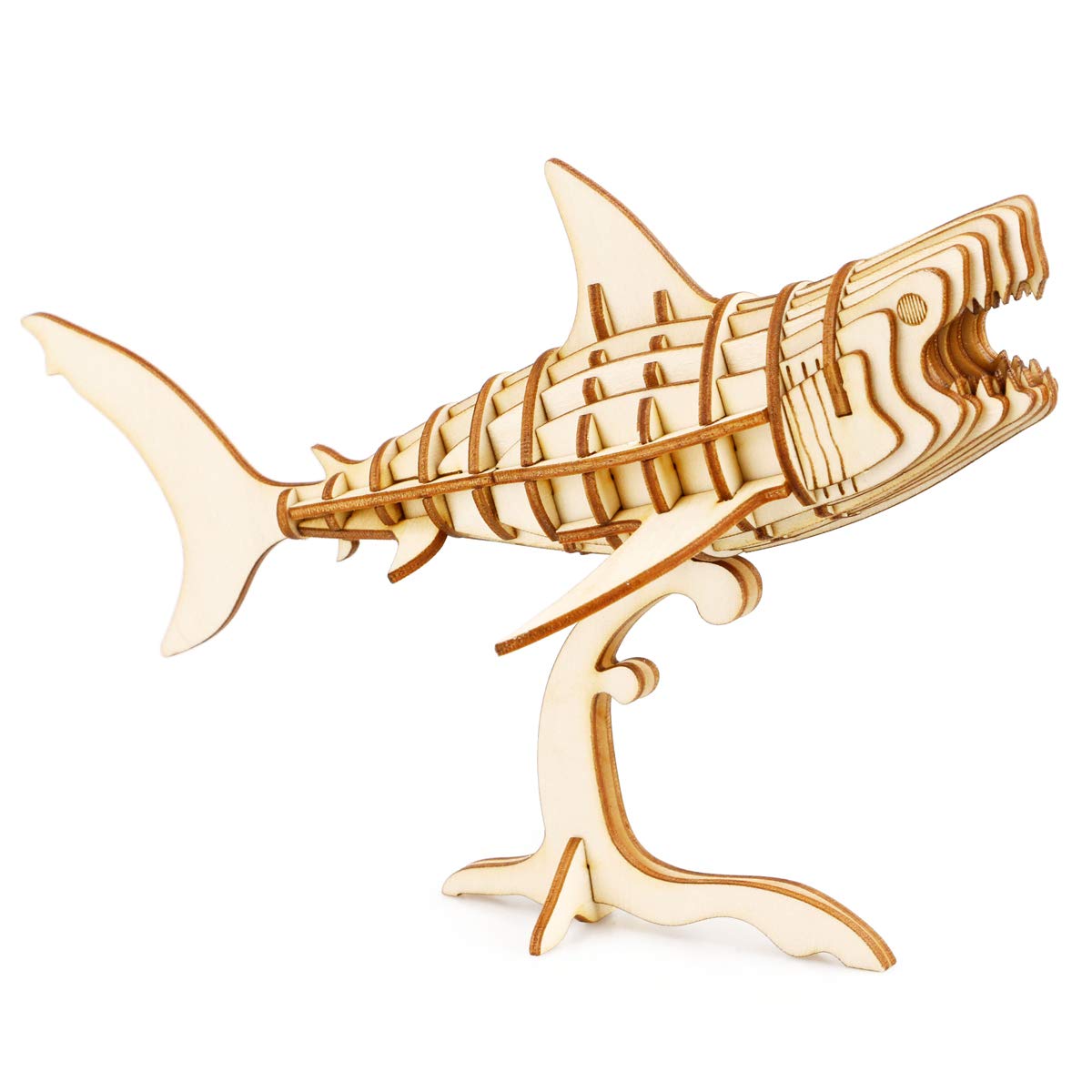 

3D Деревянный Пазл TG274 Акула с Японскими Инструкциями Tsukurundesu®