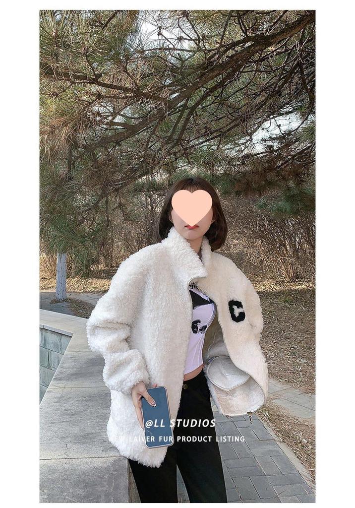 Winter 2026 Fleece Jacket for Middle-Aged Women - Thickened Short Hoodie for Autumn and Winter