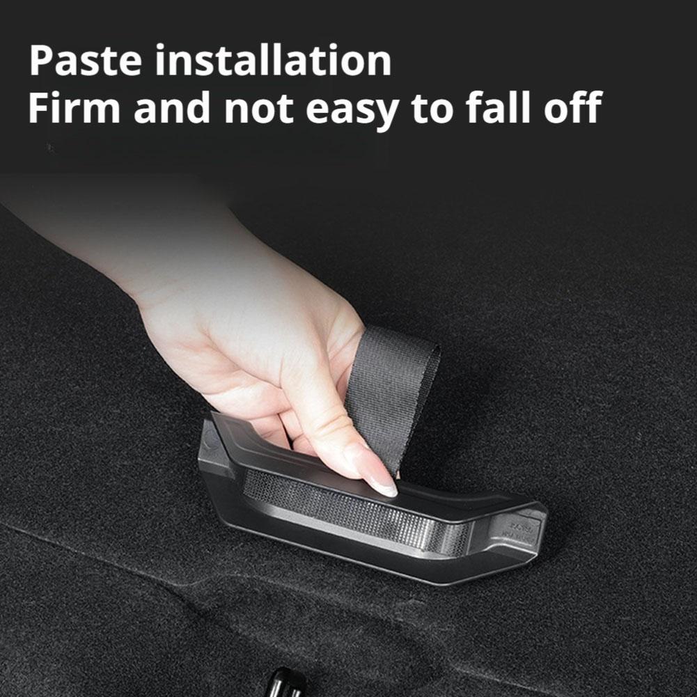 2xRear Trunk Rope Draw String for Tesla Model Y Juniper 2025 Open Tail Box Cover Handle Pull Straps Car Modification Accessories