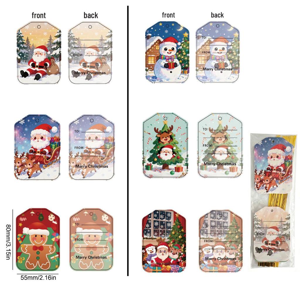 Festive Christmas Tree Candy Drawstring Gift Bag