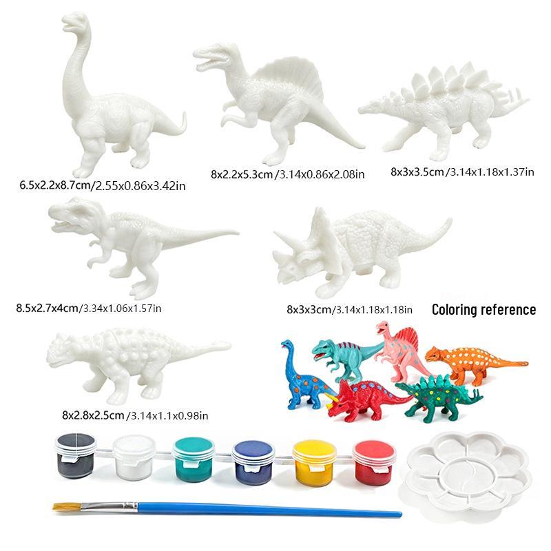 DIY Dinosaur Model Painting Kit for Kids - Creative Graffiti Toy for Boys and Girls
