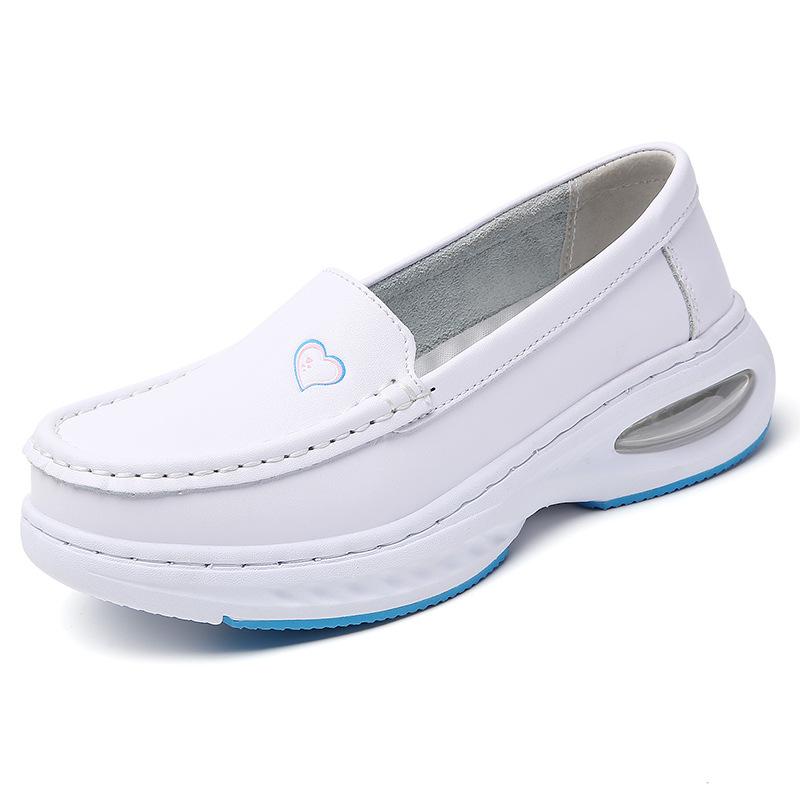 Nurse shoes women s spring and summer leather thick-soled soft-soled breathable work special medical shoes are in stock. 34
