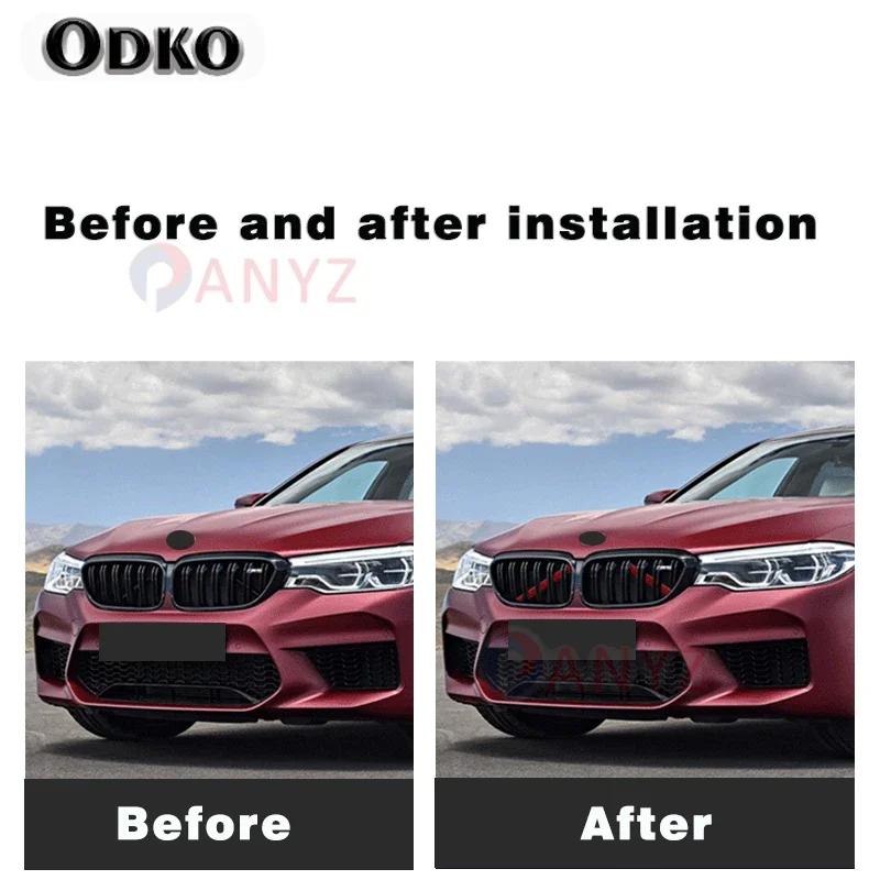 Car Front Grille Trim Strips For BMW 1 3 5 Series F20 116i 118i 120i F30 F31 F34 GT 320i 328i G30 G31 Sedan Touring Accessories