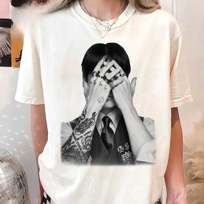 2026 Jungkook Vintage Shirt, Retro Jungkook Music Gifts Retro Jungkook Kpop Fan Gifts Hip Hop Streetwear Oversized Tshirt