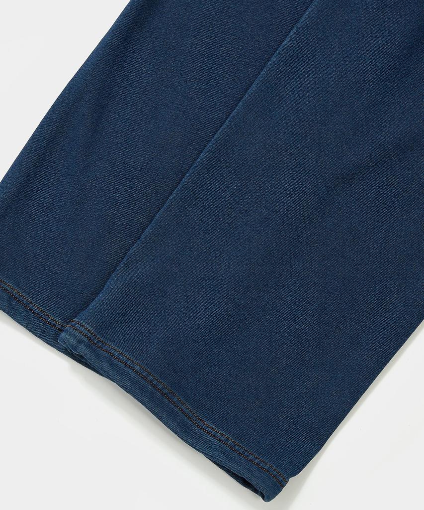 COLUMBIA UNIVERSITY Tiny Script Denim Terry Loose Sweatpants Midnight Denim