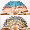 Dunhuang Cultural and Creative Fan Nuevedeer Folding Fan Chinese Style Ancient Style Han Chinese Clothing Summer Gift Female Tourist Souvenir Men