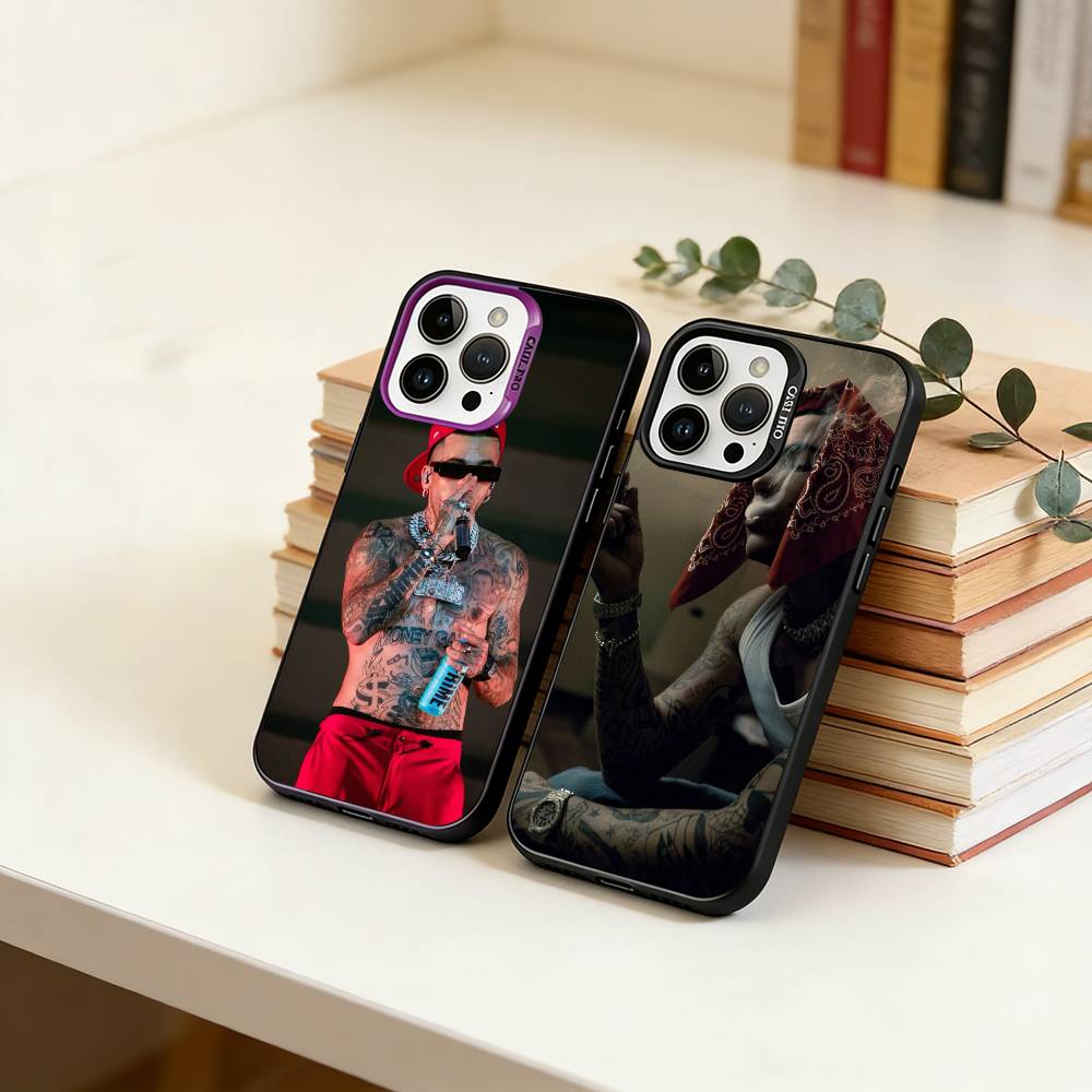 Singer Sfera E-Ebbasta Phone Case For iPhone 17,16,15,14,13,12,11 Plus,Pro Max,XS,Colored Silver Plated Inside Cover