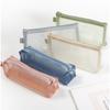 Multifunctional Portable Makeup Brush Bag Pouch Case New Large Capacity Mesh Pencil Bag Mesh Transparent Cosmetic Case