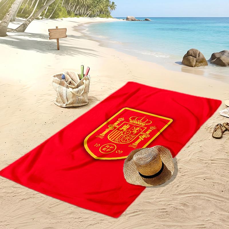 England Rugby Printed Beach Towel Quick Dry Soft TowelPortable Large Rectangular Beach Blanket for Travel Swimming Pool