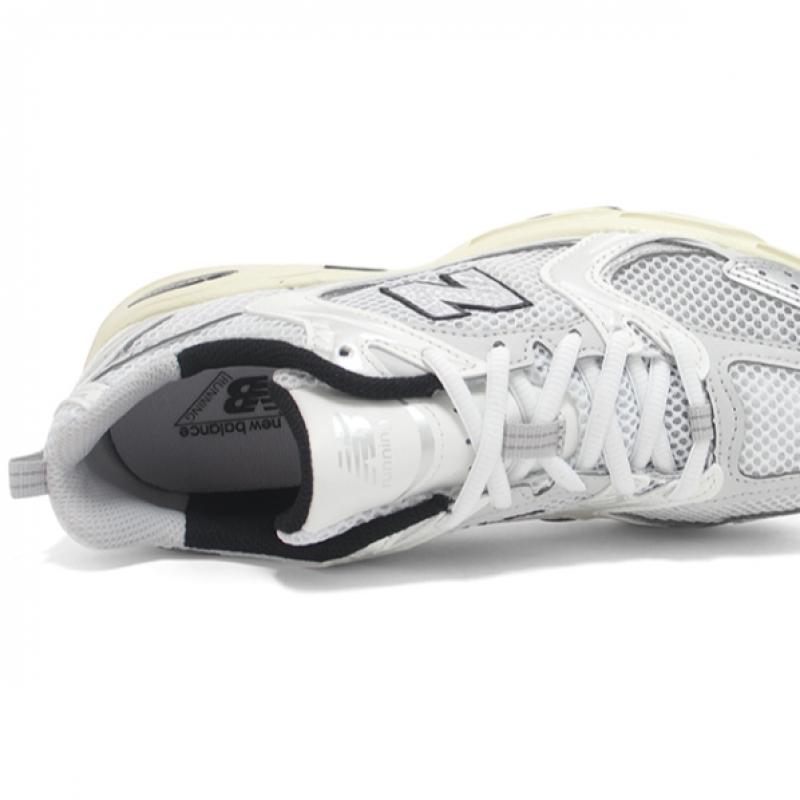 New Balance Unisex 530 Running Shoes Silver Cream Mr530ta