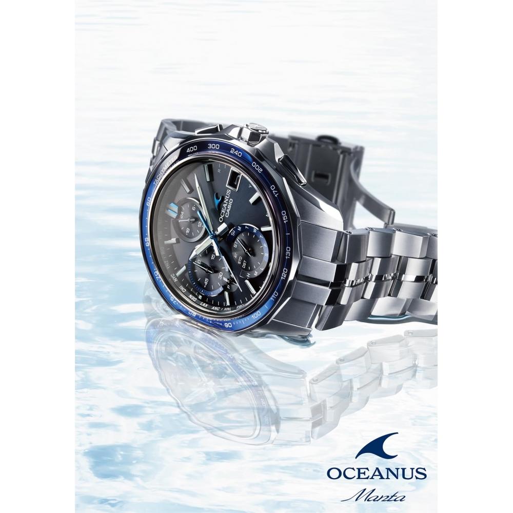 [Casio] Oceanus Manta Bluetooth Radio solární safírový skleněný rámeček OCW-S7000B-2AJF pánské černé