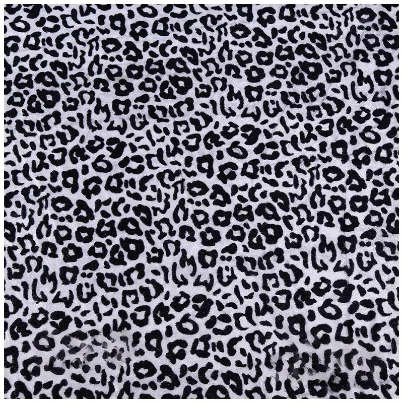 100x150cm Gold Velvet Animal Print Fabric Tiger Leopard Zebra Print Sofa Toy Fabric Performance Clothing Fabric
