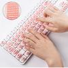 70PCS Raised Keyboard Stickers for Long Nails Universal Nail Art Keyboard Bubbles Soft Silicone Keycaps for Girls Office Gaming