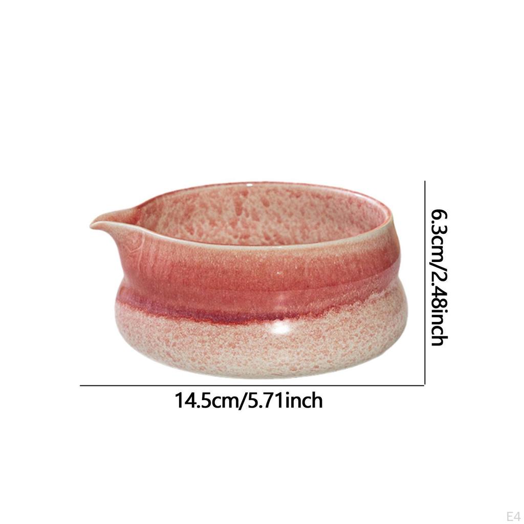 Ceramic Bowl Traditional Porcelain Handcrafted Elegant Unique Tea Making Tableware for Kitchen