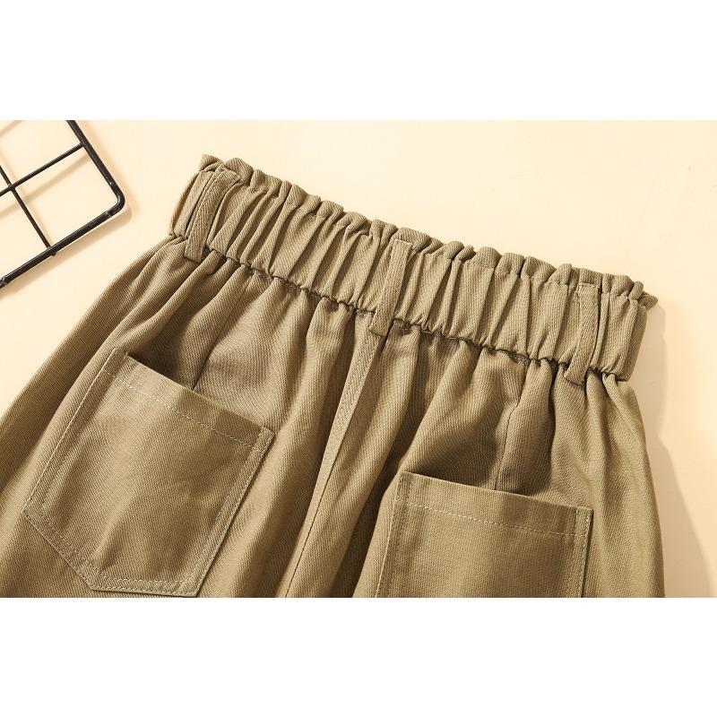 DIMANAF 2025 Neuer Sommer Knöpfe Baumwollrock Damen Locker Lässig Schwarzer Rock