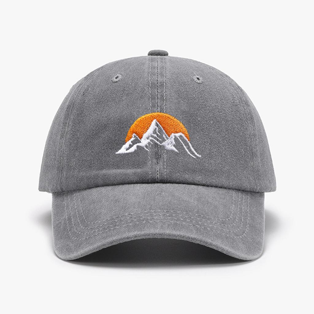 1“sunrise”fashionable Embroidered Baseball Cap with Sun Protection for Both Men and Women