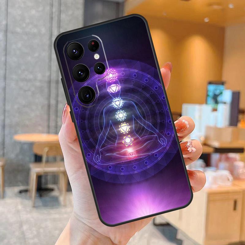 

Mandala Chakra Yoga Phone Case For Samsung Galaxy S25 S24 S23 S22 S20 S21 Ultra S9 S10 Plus S25 FE Back Cover Galaxy S22Ultra