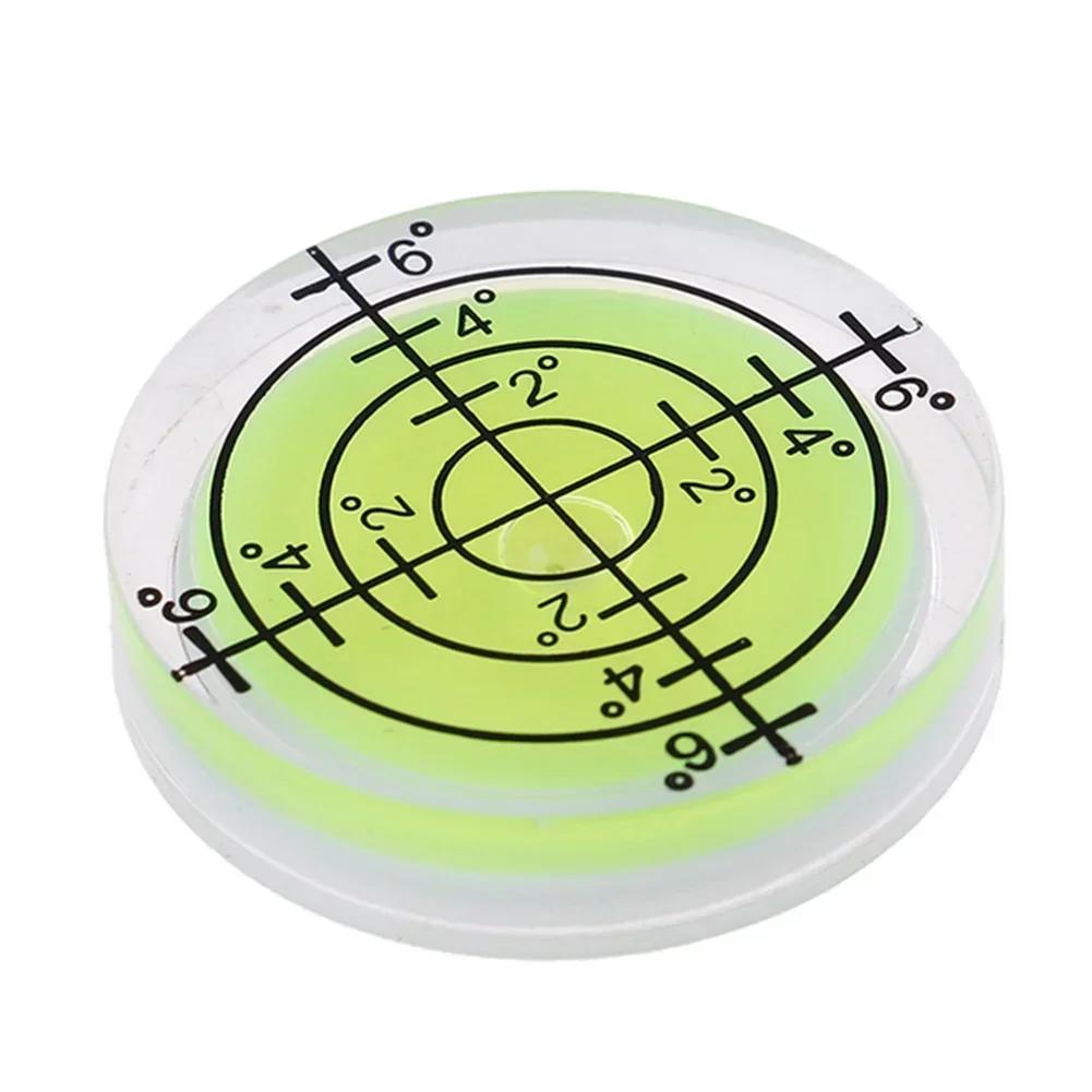1pc 32mm Bubble Level 20°-30° Accuracy Bubble Degree Mark Mini Bullseye Level For Precision Level Round Circular Measuring Meter